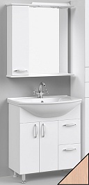 Водолей Мебель для ванной Колумбия 75 L дуб – фотография-1